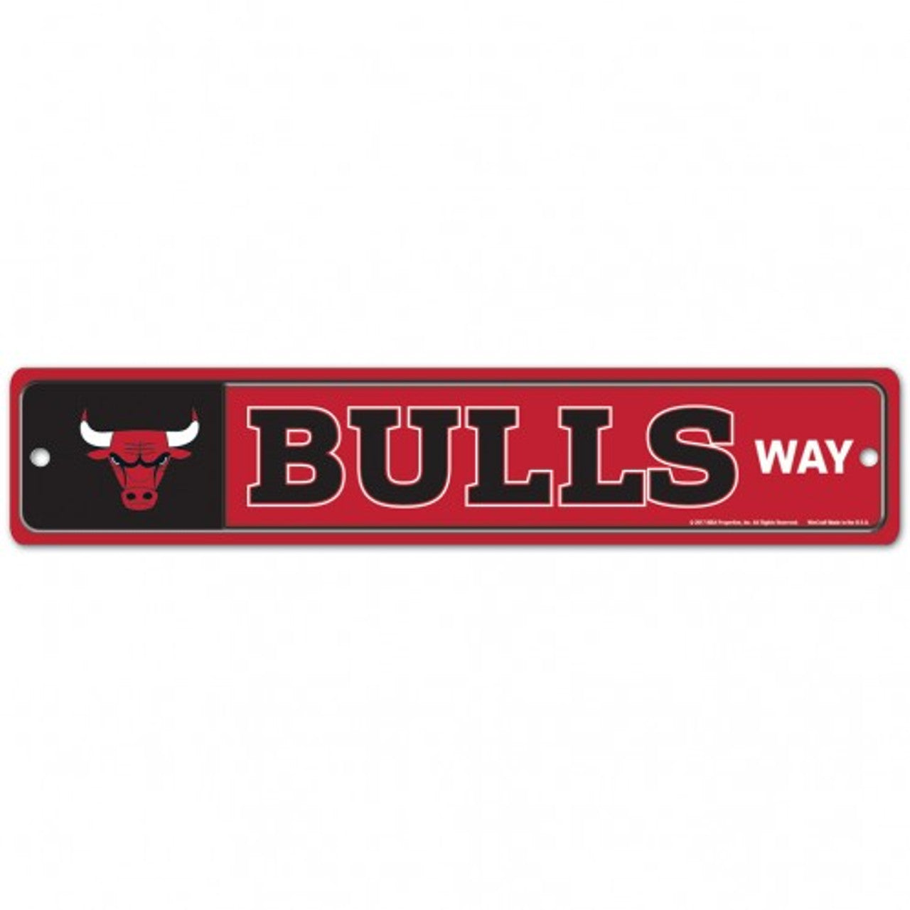 Chicago Bulls Sign 3.75x19 Plastic Street Style