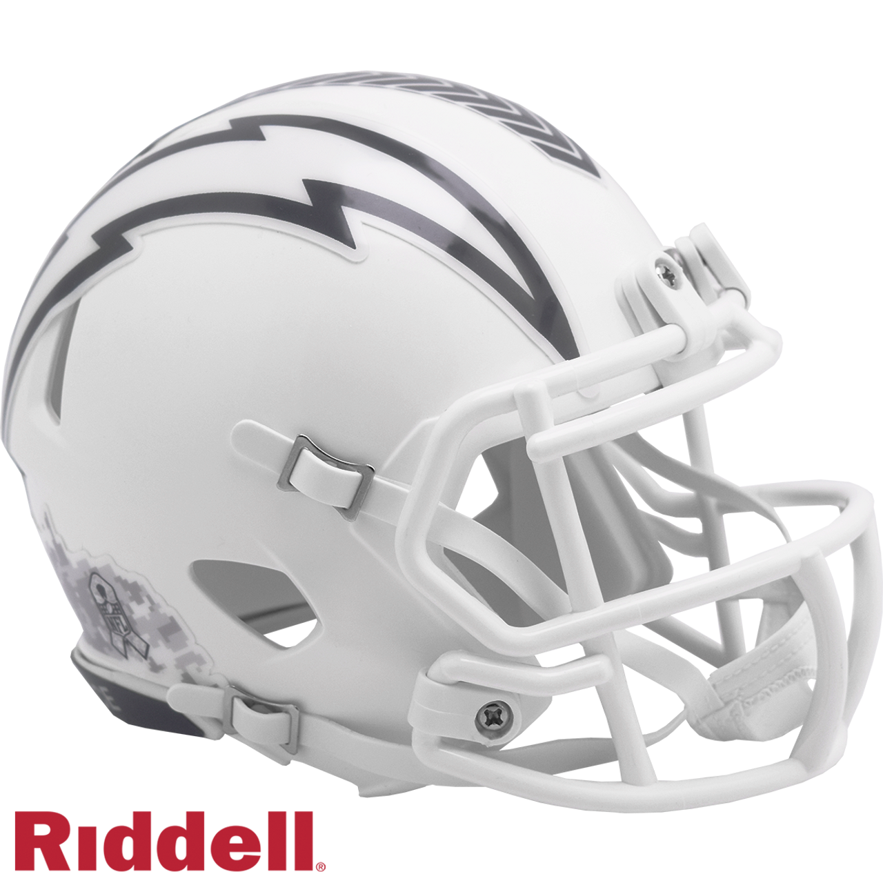 Los Angeles Chargers Helmet Riddell Replica Mini Speed Style Salute To Service 2024