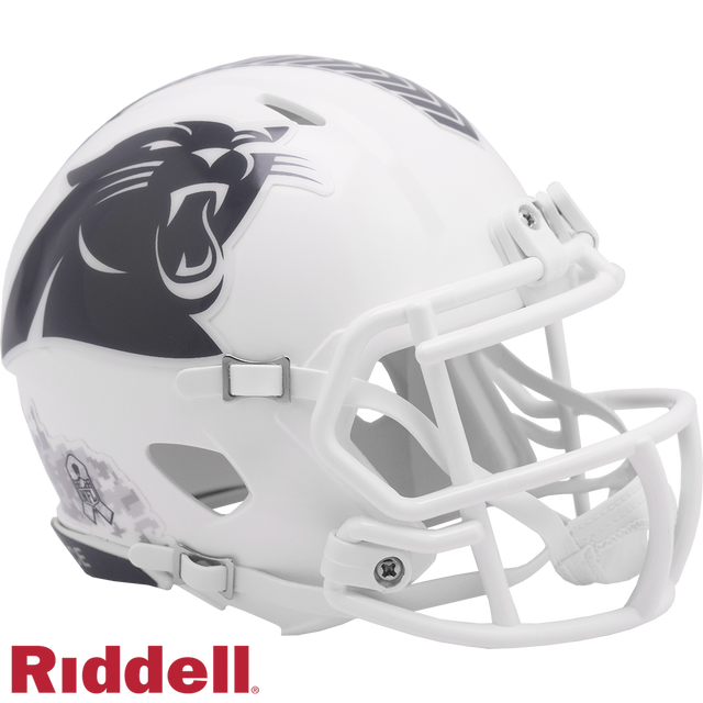 Carolina Panthers Helmet Riddell Replica Mini Speed Style Salute To Service 2024