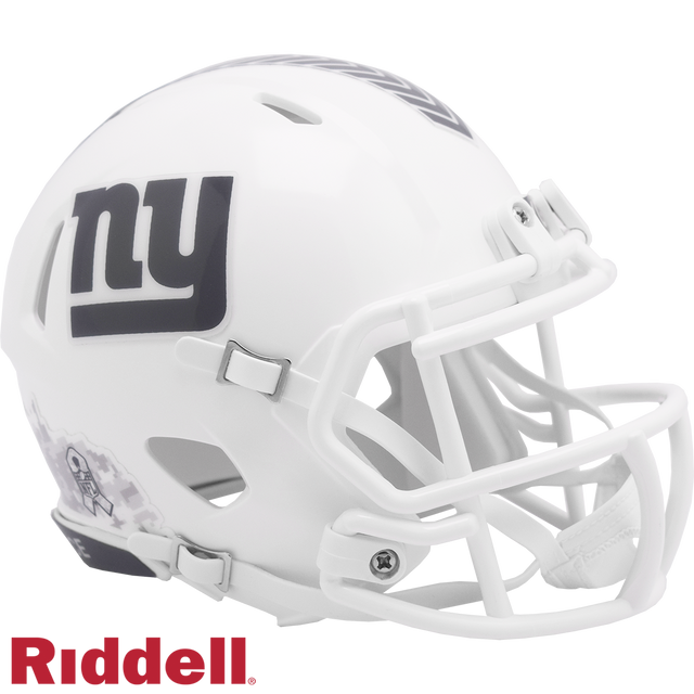 New York Giants Helmet Riddell Replica Mini Speed Style Salute To Service 2024