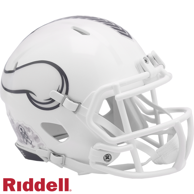 Minnesota Vikings Helmet Riddell Replica Mini Speed Style Salute To Service 2024