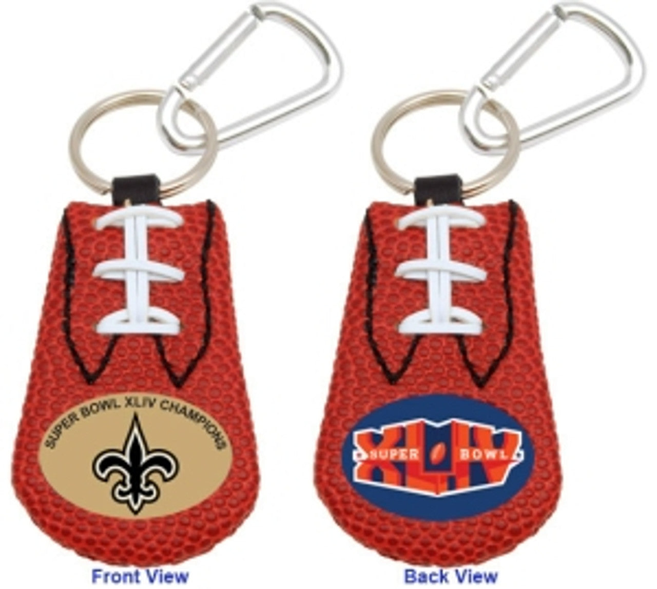 New Orleans Saints Keychain Classic Football Super Bowl 44 Champs CO