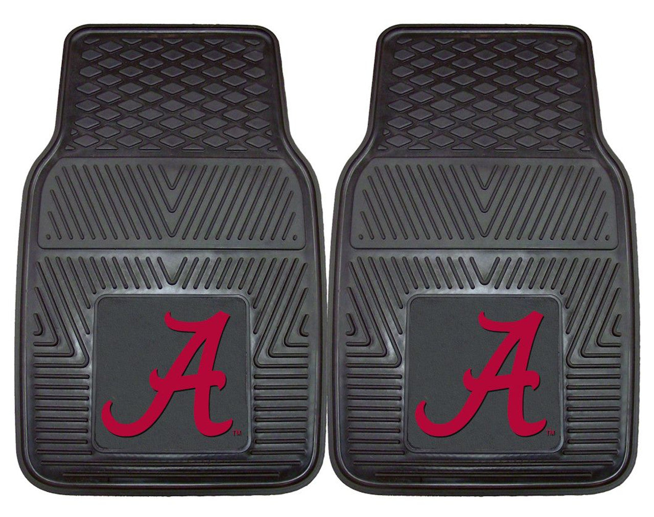 Alabama Crimson Tide Heavy Duty 2-Piece Vinyl Car Mats