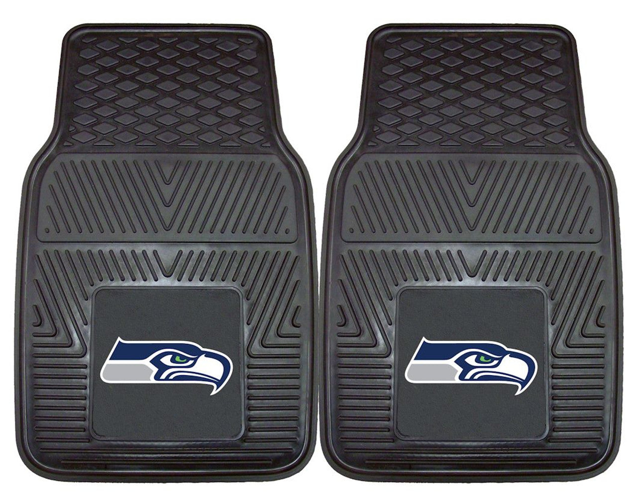 Seattle Seahawks Car Mats Heavy Duty 2 Piece Vinyl