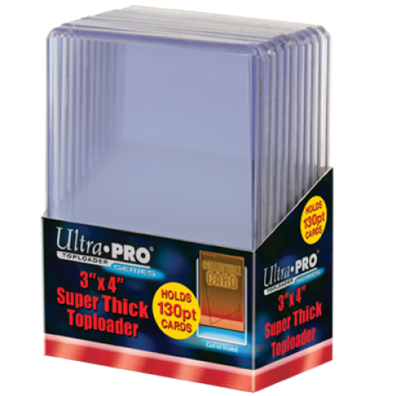 Toploader - 3x4 130PT Clear (10 per pack)