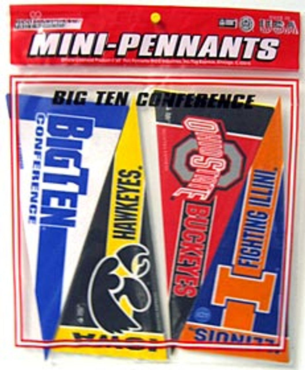 Big 10 Pennant Set Mini