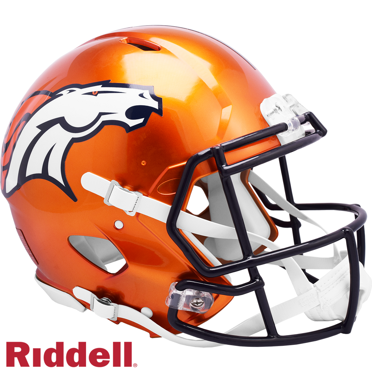Denver Broncos Helmet Riddell Authentic Full Size Speed Style FLASH Alternate