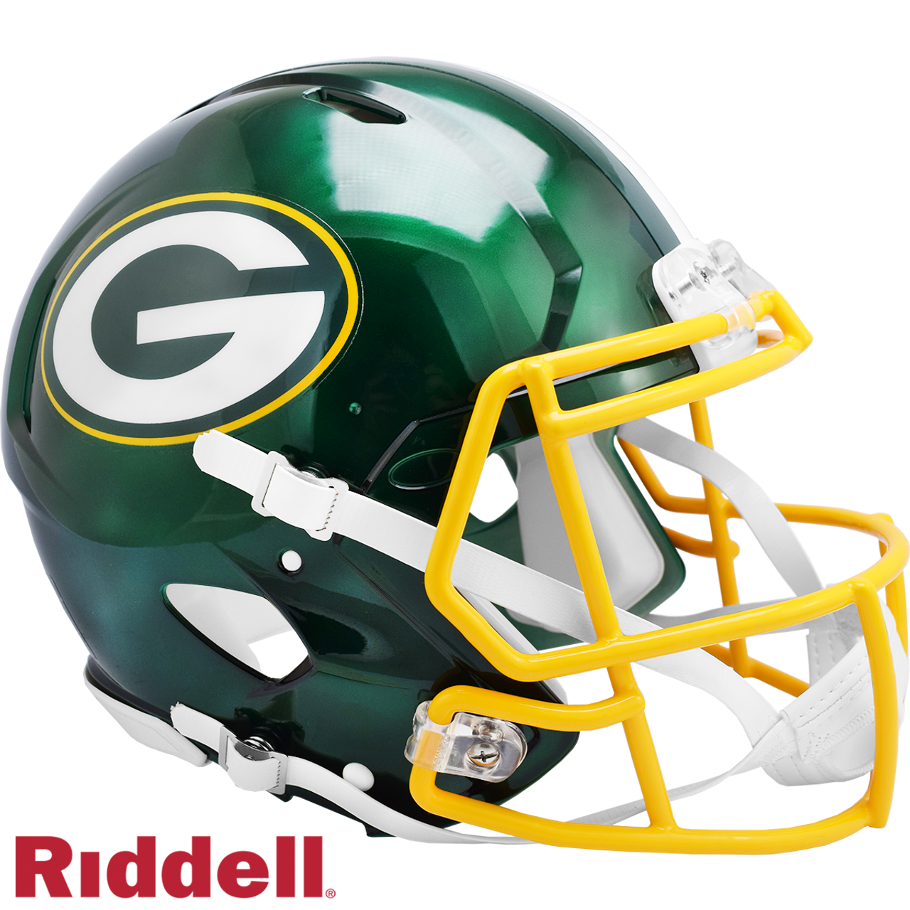 Green Bay Packers Helmet Riddell Authentic Full Size Speed Style FLASH Alternate