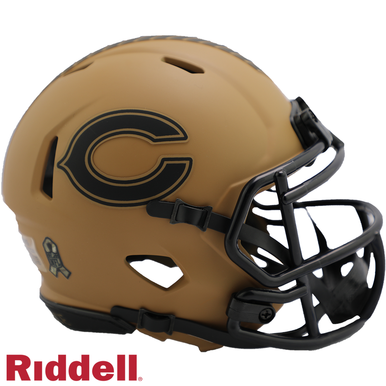 Chicago Bears Helmet Riddell Replica Mini Speed Style Salute To Service 2023