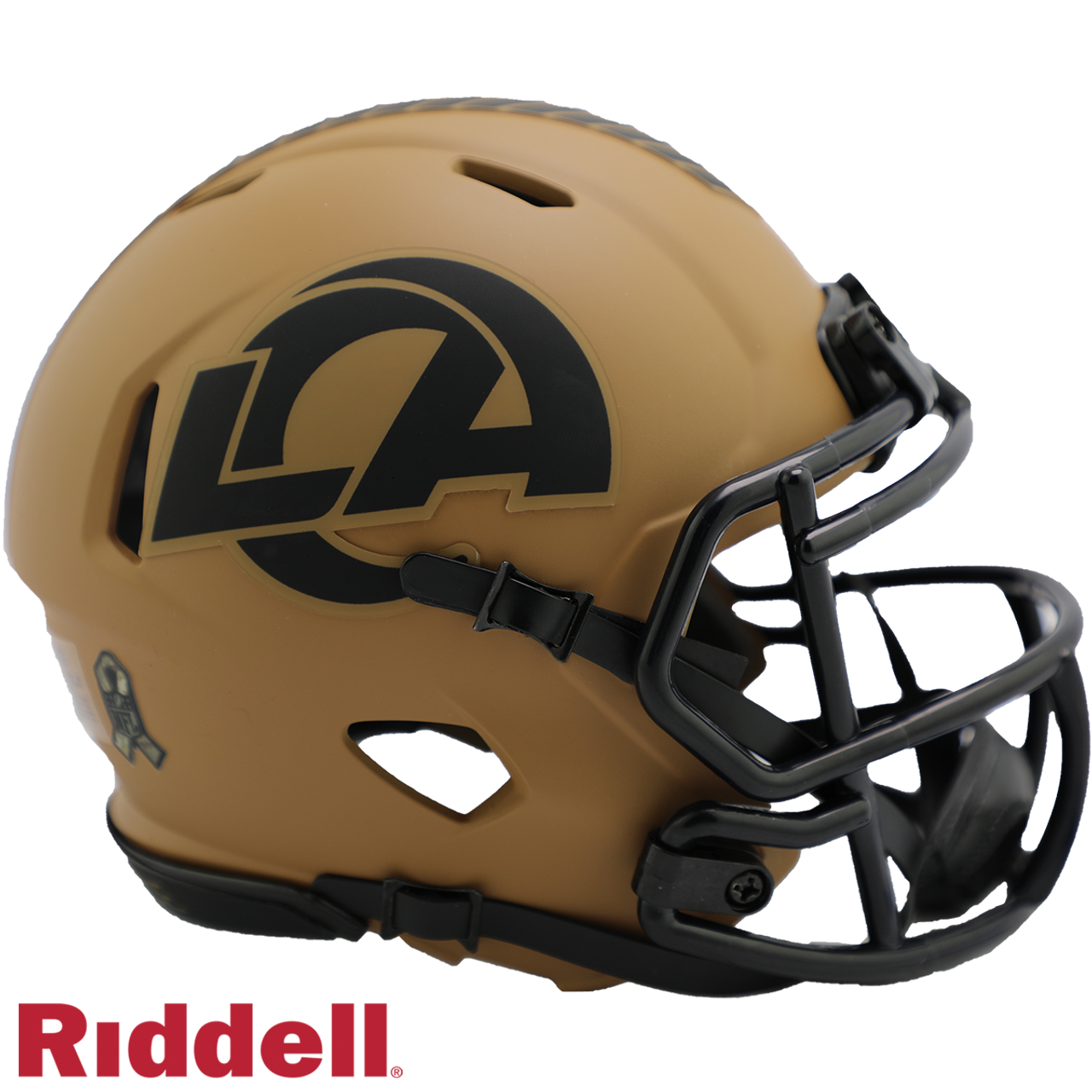 Los Angeles Rams Helmet Riddell Replica Mini Speed Style Salute To Service 2023
