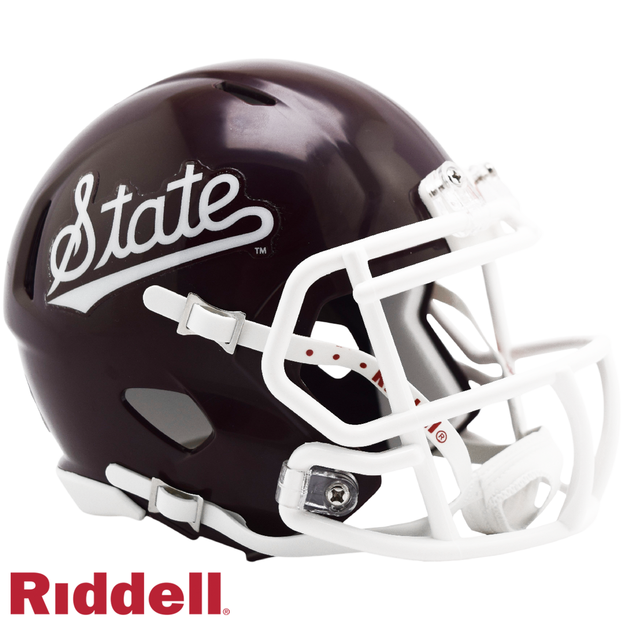 Mississippi State Bulldogs Helmet Riddell Replica Mini Speed Style Script