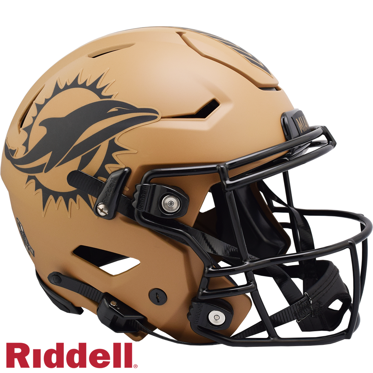 Miami Dolphins Helmet Riddell Authentic Full Size SpeedFlex Style Salute To Service 2023