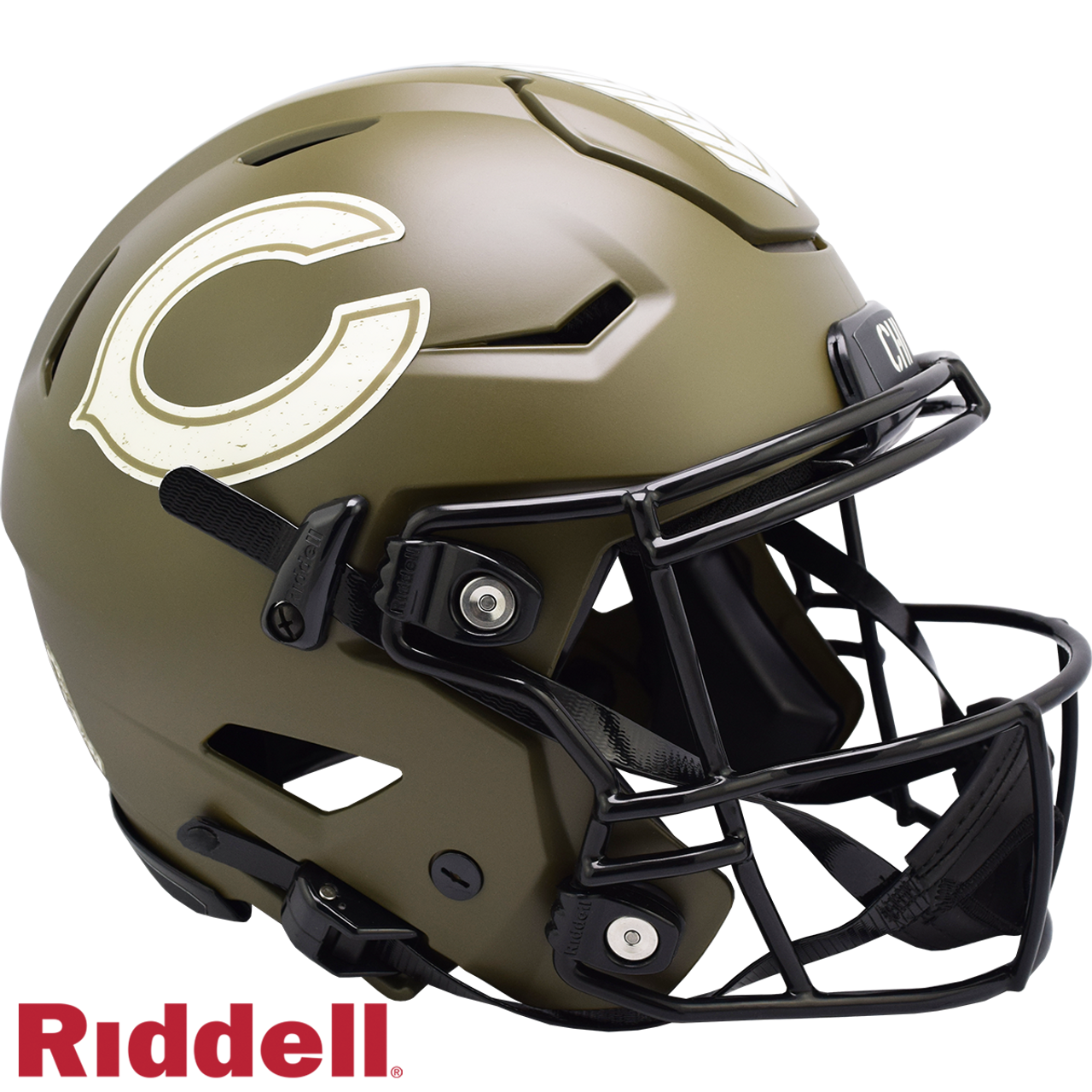 Chicago Bears Helmet Riddell Authentic Full Size SpeedFlex Style Salute To Service