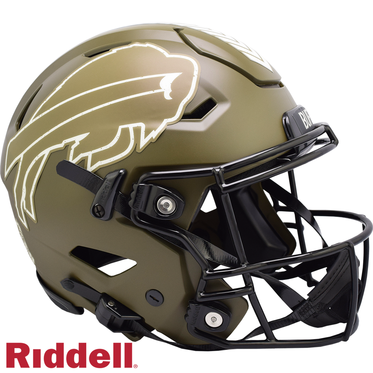 Buffalo Bills Helmet Riddell Authentic Full Size SpeedFlex Style Salute To Service