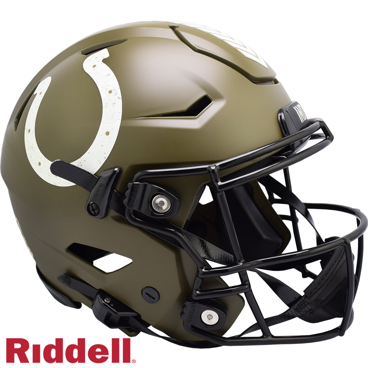Indianapolis Colts Helmet Riddell Authentic Full Size SpeedFlex Style Salute To Service