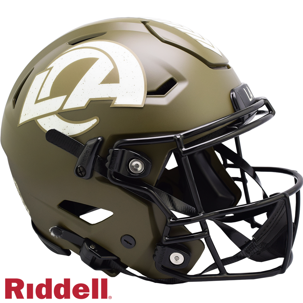Los Angeles Rams Helmet Riddell Authentic Full Size SpeedFlex Style Salute To Service