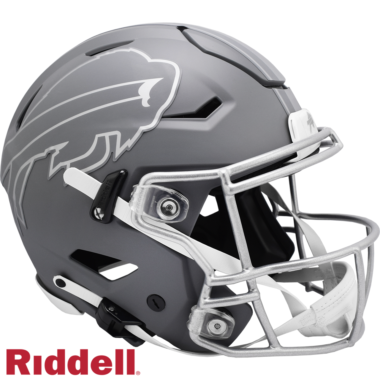 Buffalo Bills Helmet Riddell Authentic Full Size SpeedFlex Style Slate Alternate