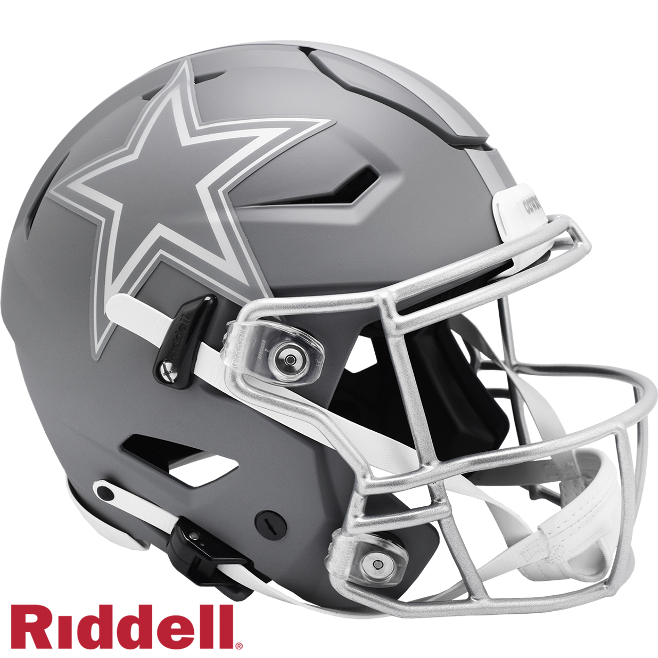 Dallas Cowboys Helmet Riddell Authentic Full Size SpeedFlex Style Slate Alternate