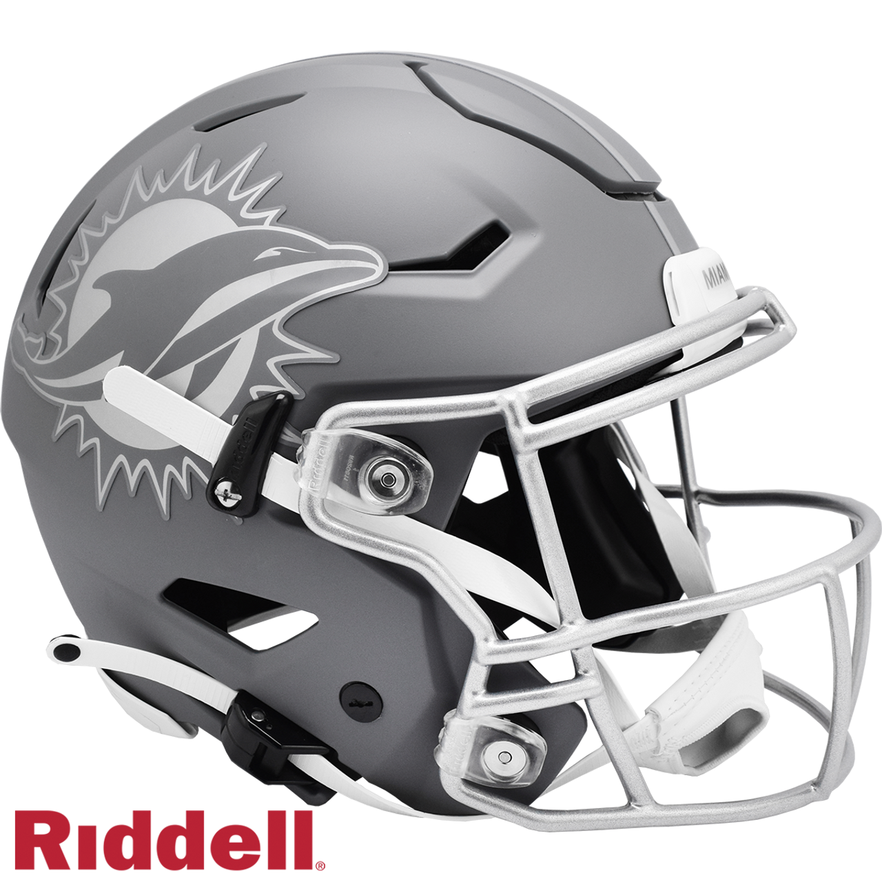Miami Dolphins Helmet Riddell Authentic Full Size SpeedFlex Style Slate Alternate