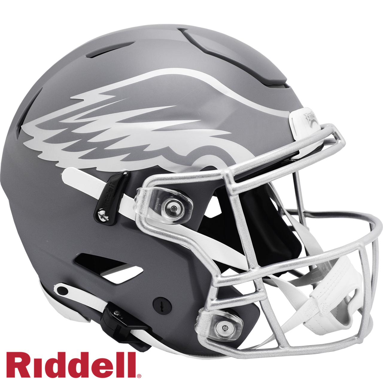 Philadelphia Eagles Helmet Riddell Authentic Full Size SpeedFlex Style Slate Alternate