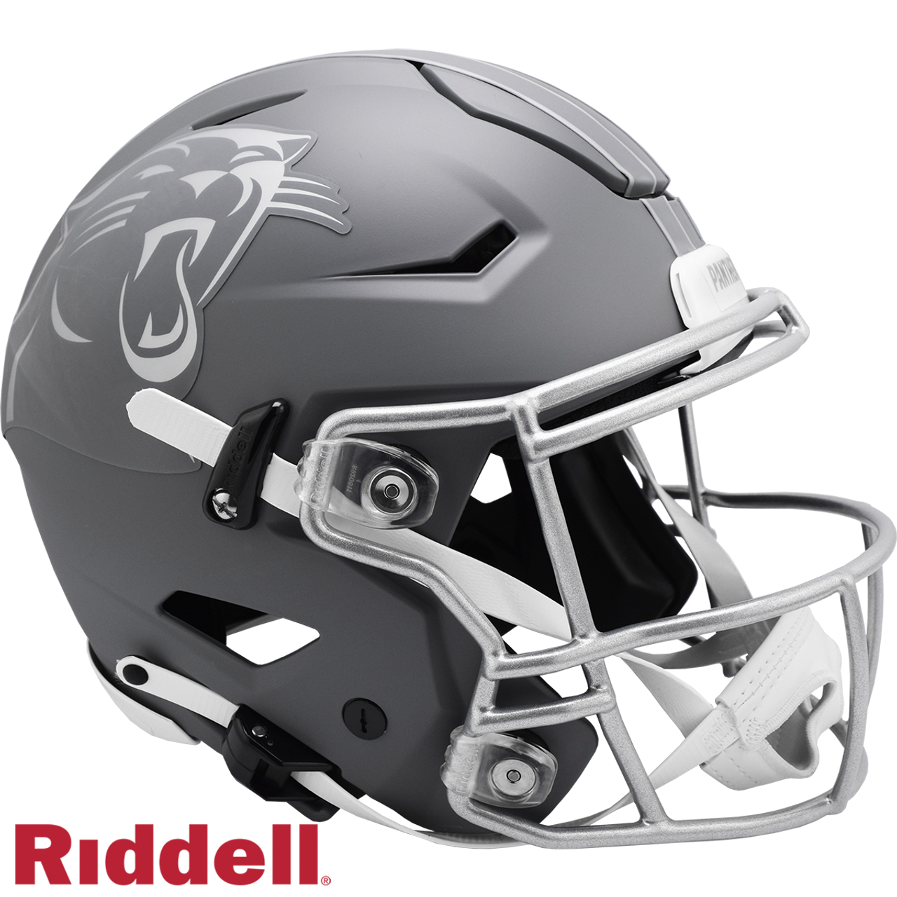 Carolina Panthers Helmet Riddell Authentic Full Size SpeedFlex Style Slate Alternate