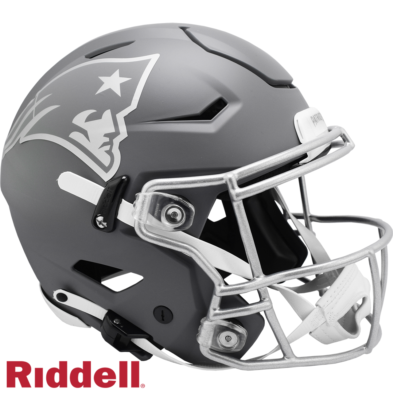 New England Patriots Helmet Riddell Authentic Full Size SpeedFlex Style Slate Alternate