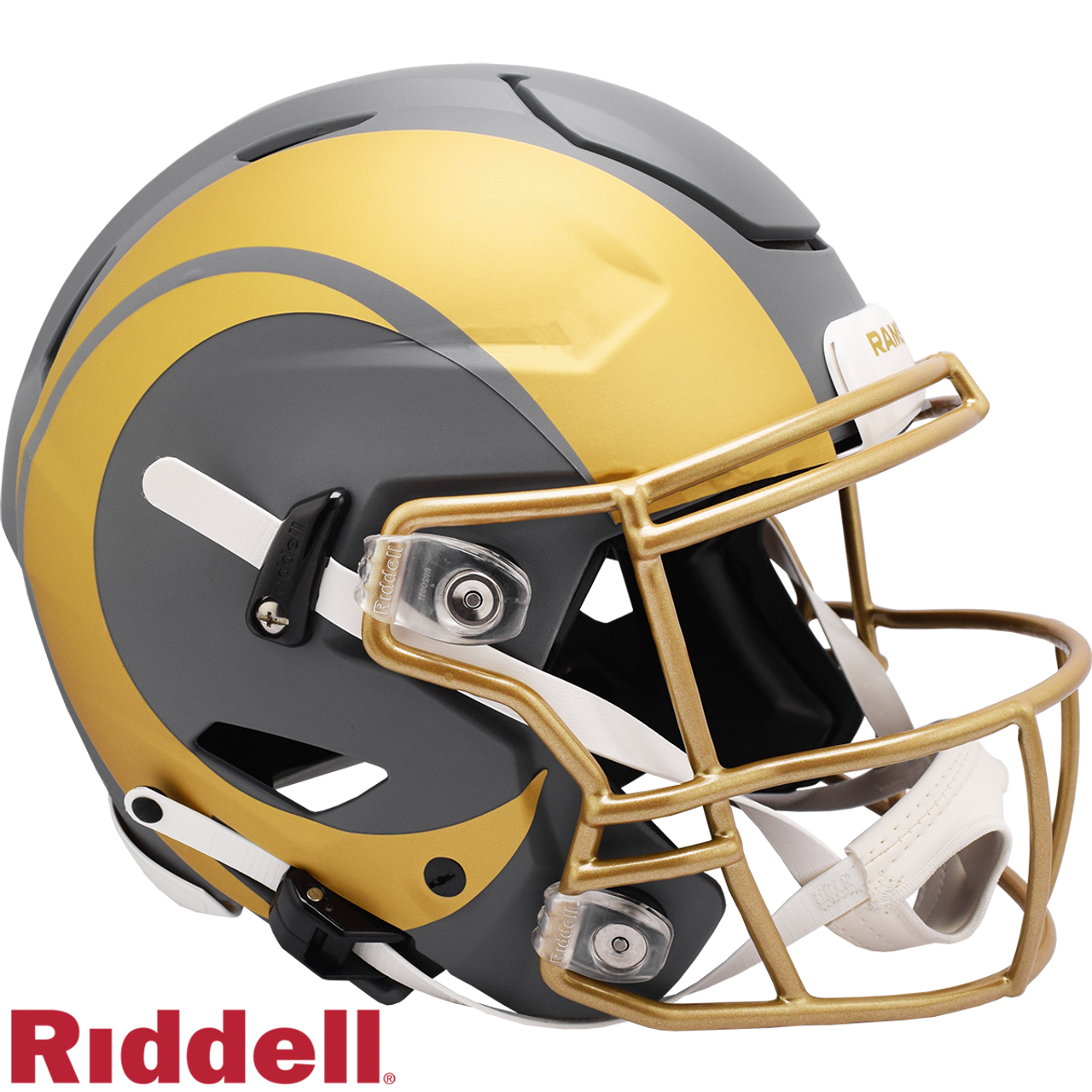 Los Angeles Rams Helmet Riddell Authentic Full Size SpeedFlex Style Slate Alternate