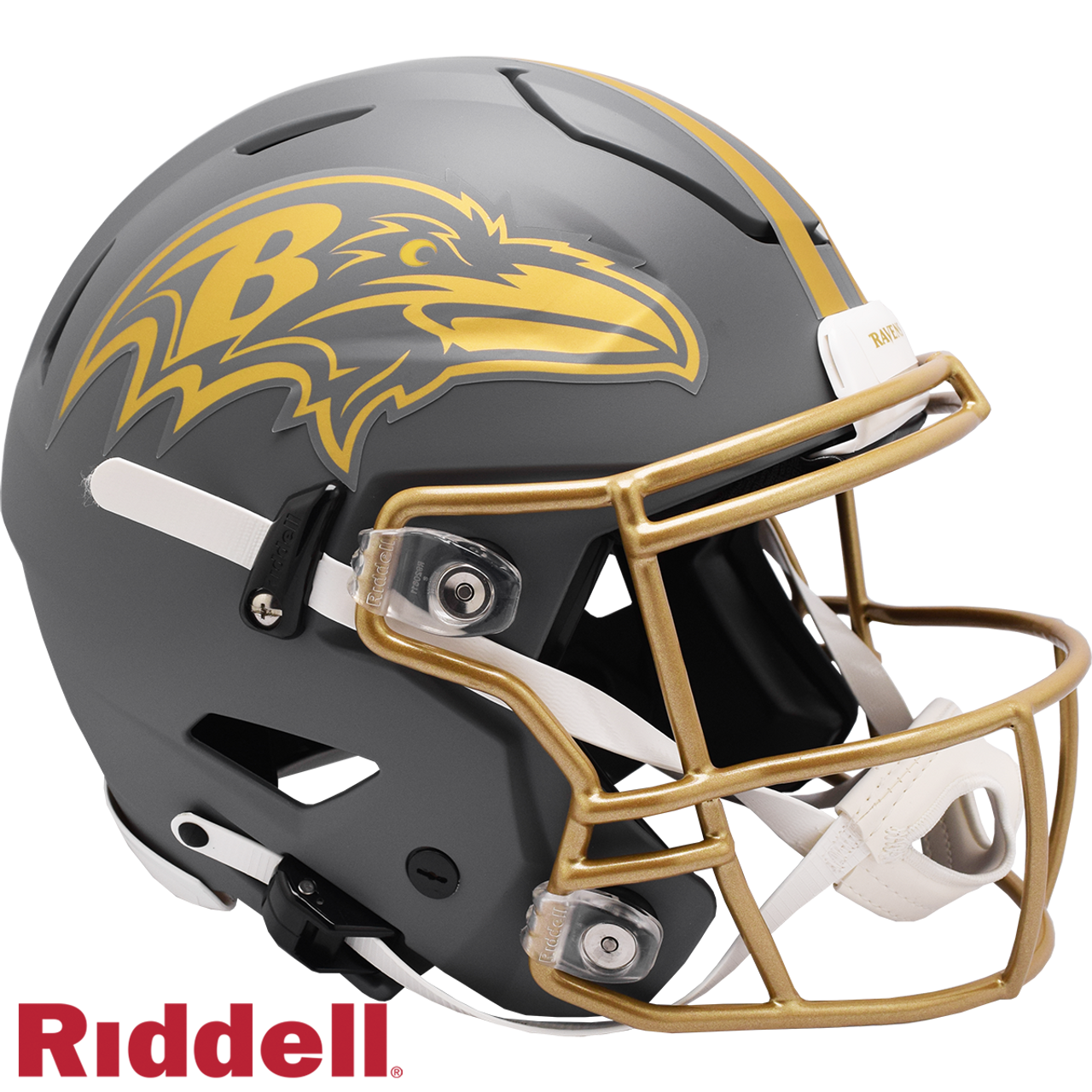 Baltimore Ravens Helmet Riddell Authentic Full Size SpeedFlex Style Slate Alternate