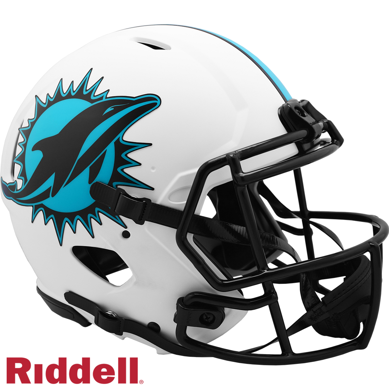 Miami Dolphins Helmet Riddell Authentic Full Size Speed Style Lunar Eclipse Alternate