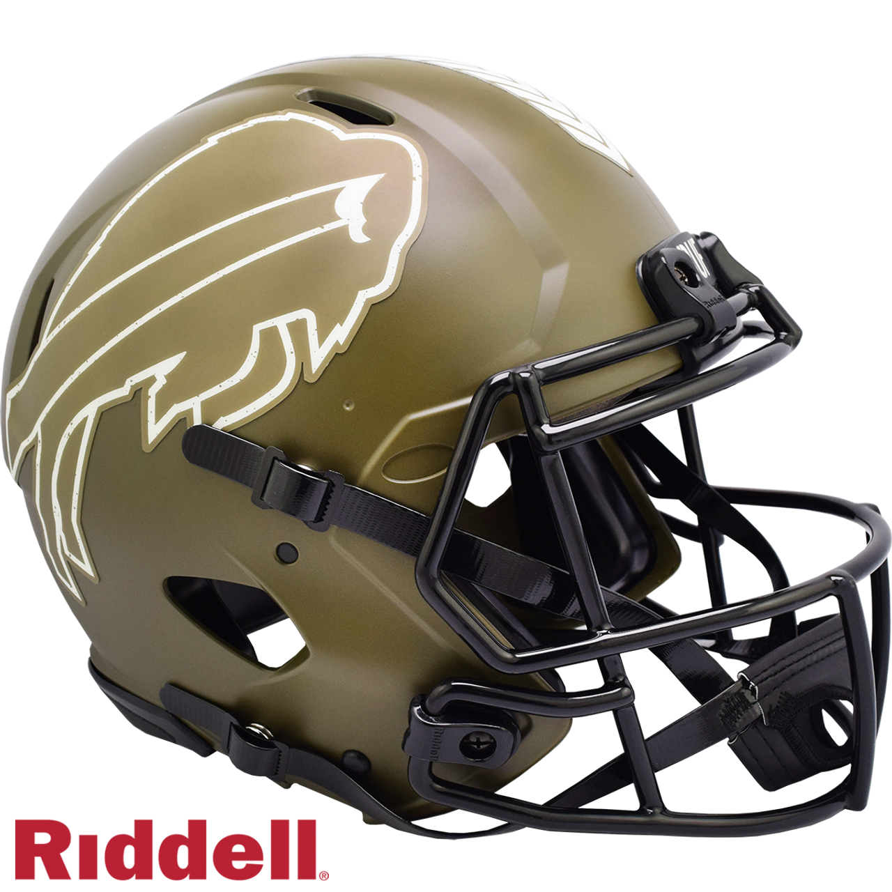 Buffalo Bills Helmet Riddell Authentic Full Size Speed Style Salute To Service