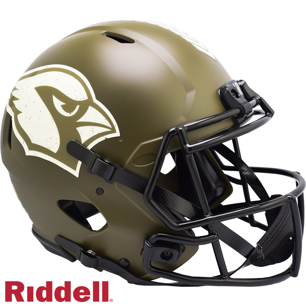 Arizona Cardinals Helmet Riddell Authentic Full Size Speed Style Salute To Service