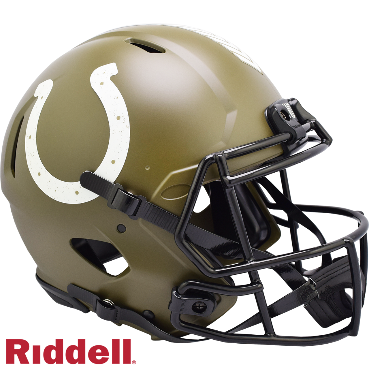 Indianapolis Colts Helmet Riddell Authentic Full Size Speed Style Salute To Service