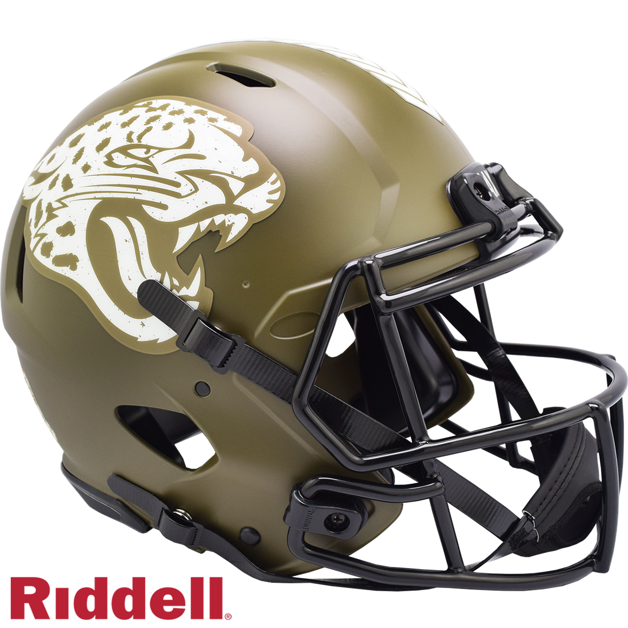 Jacksonville Jaguars Helmet Riddell Authentic Full Size Speed Style Salute To Service
