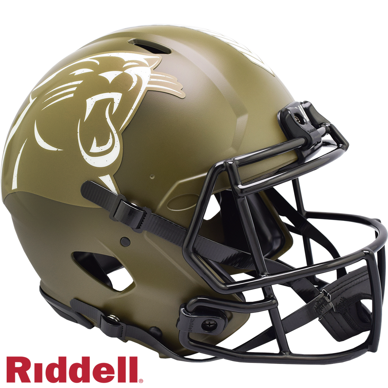 Carolina Panthers Helmet Riddell Authentic Full Size Speed Style Salute To Service