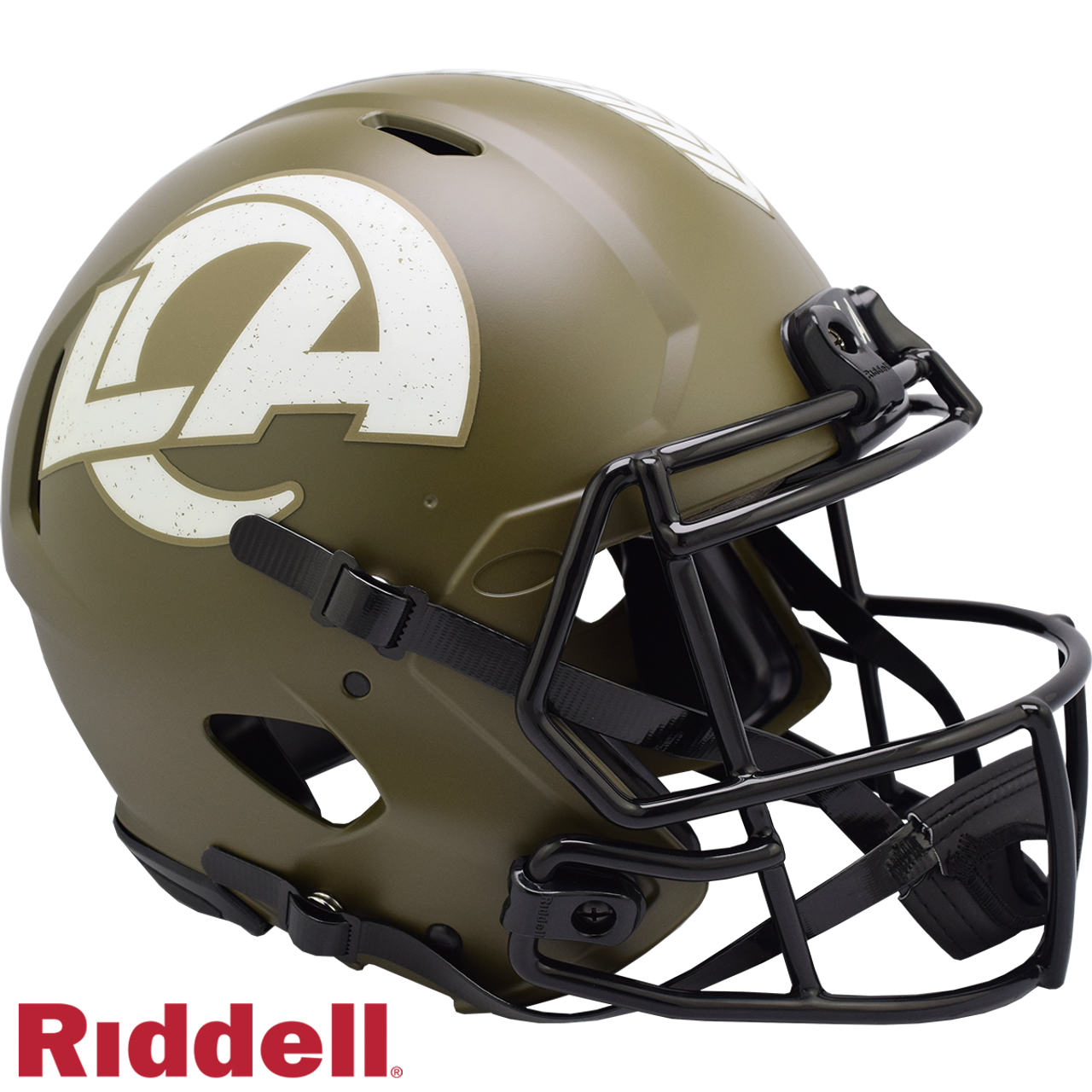Los Angeles Rams Helmet Riddell Authentic Full Size Speed Style Salute To Service