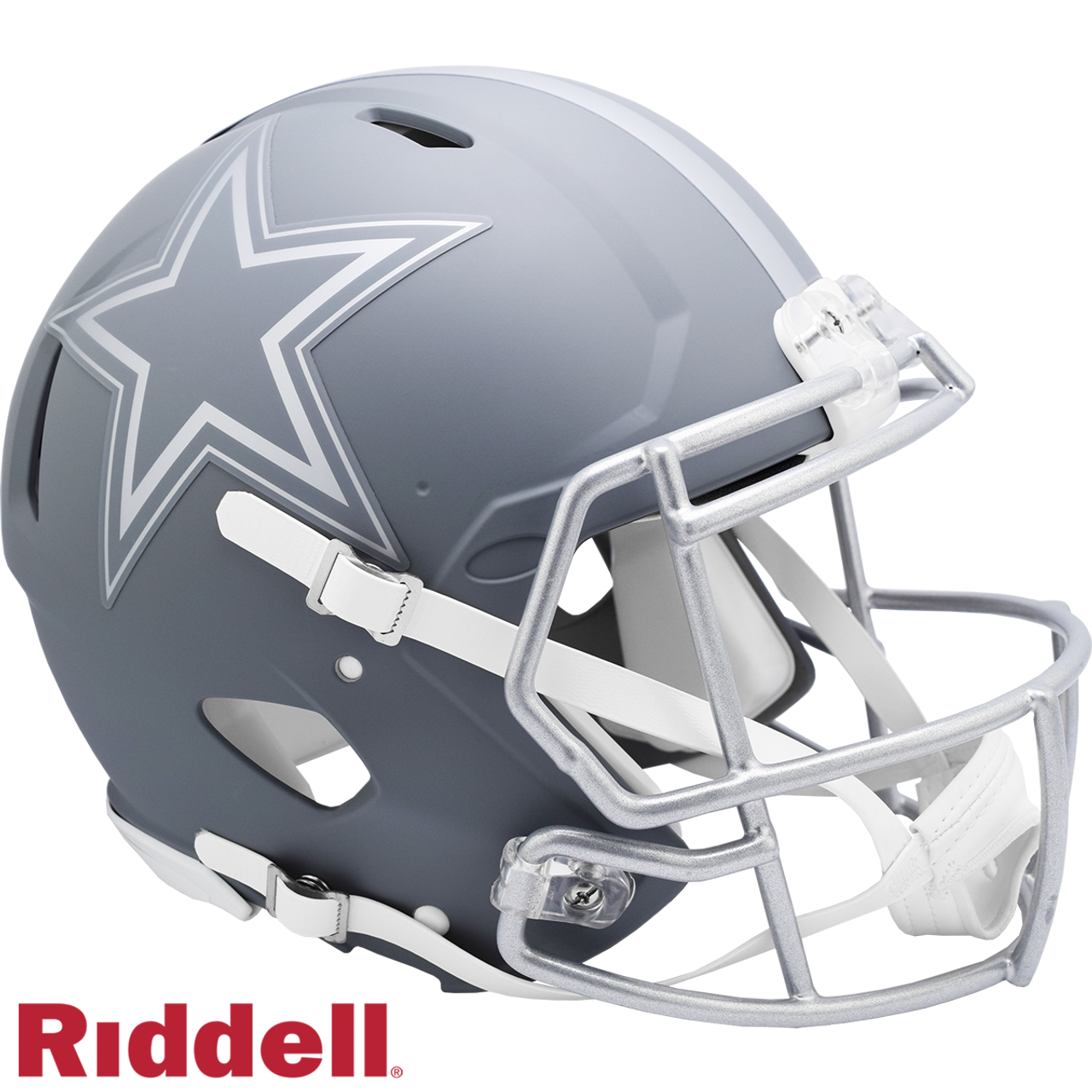 Dallas Cowboys Helmet Riddell Authentic Full Size Speed Style Slate Alternate