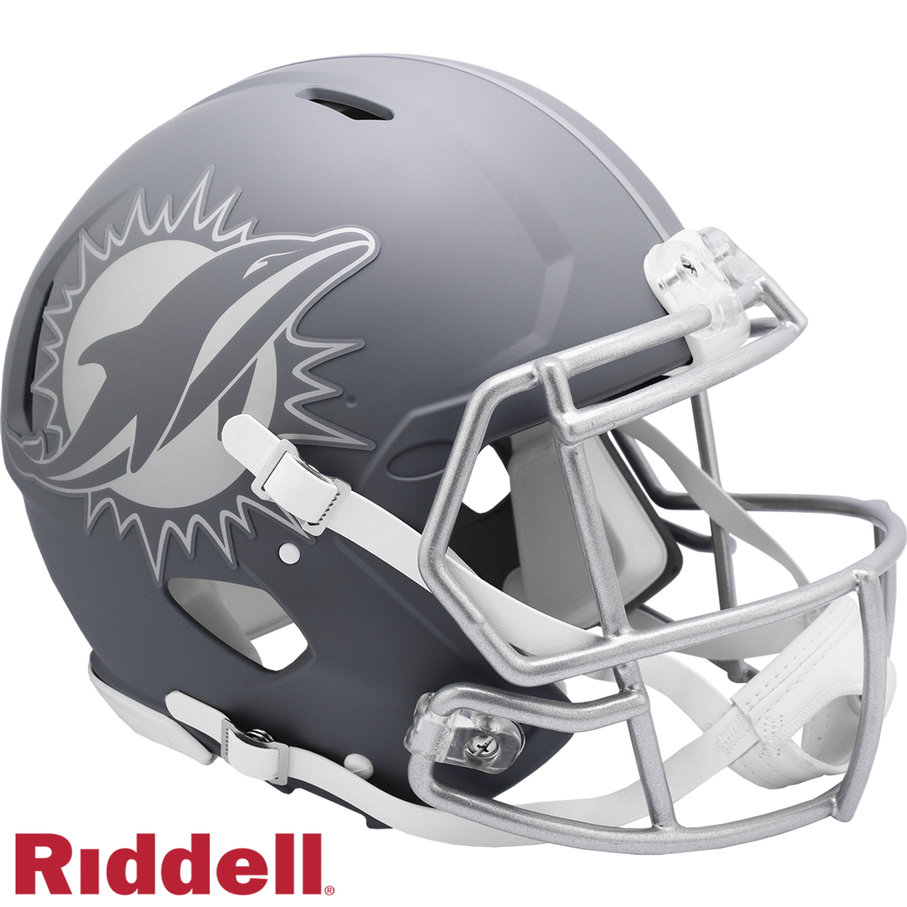 Miami Dolphins Helmet Riddell Authentic Full Size Speed Style Slate Alternate