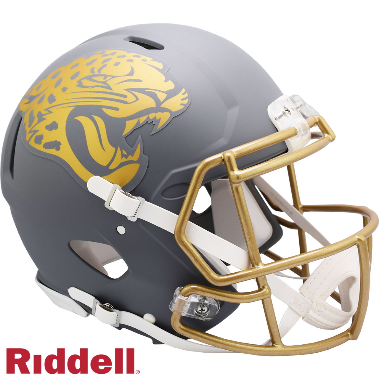 Jacksonville Jaguars Helmet Riddell Authentic Full Size Speed Style Slate Alternate