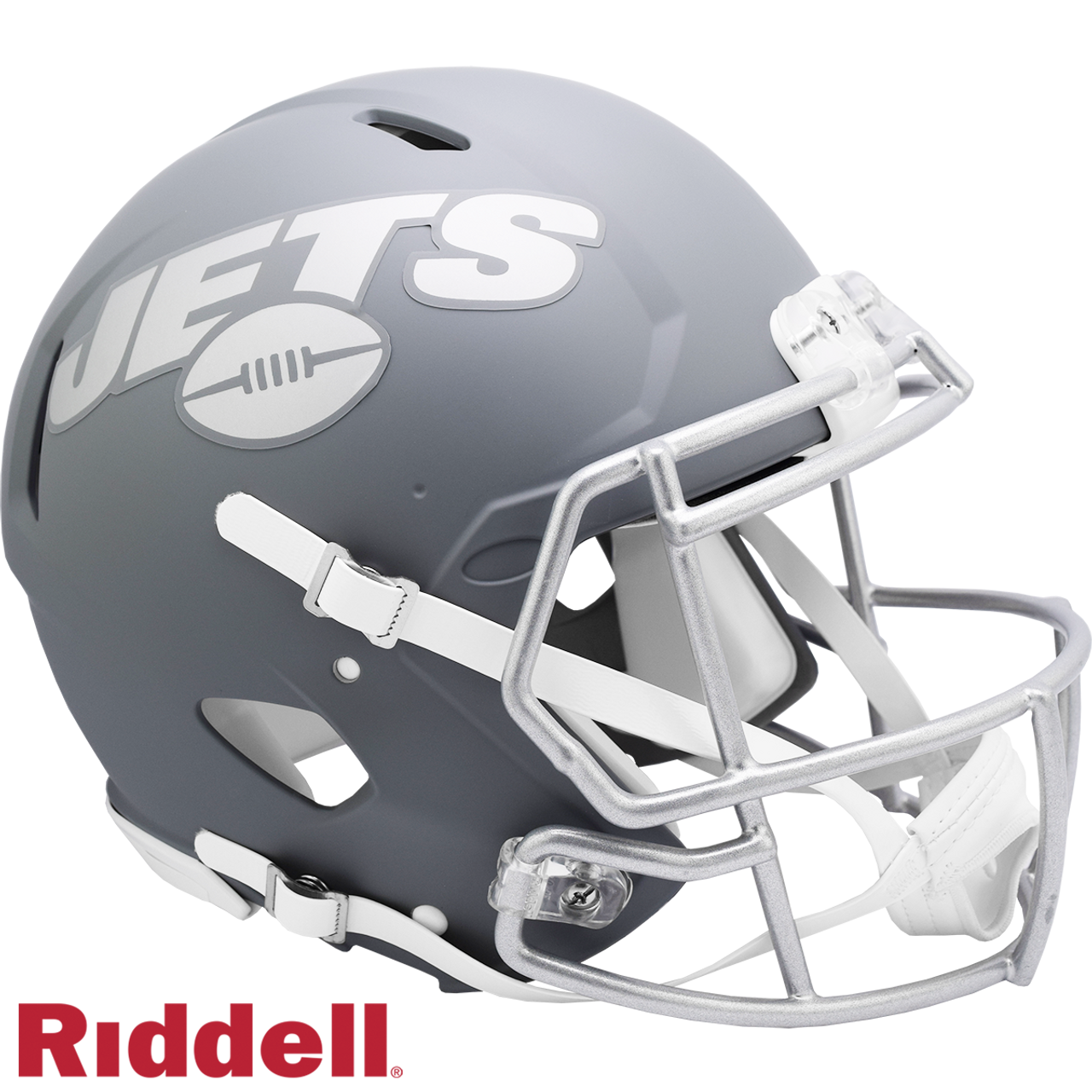 New York Jets Helmet Riddell Authentic Full Size Speed Style Slate Alternate