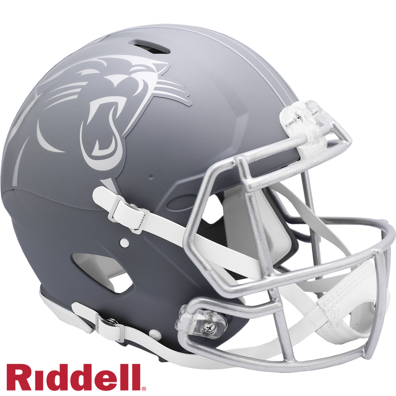 Carolina Panthers Helmet Riddell Authentic Full Size Speed Style Slate Alternate