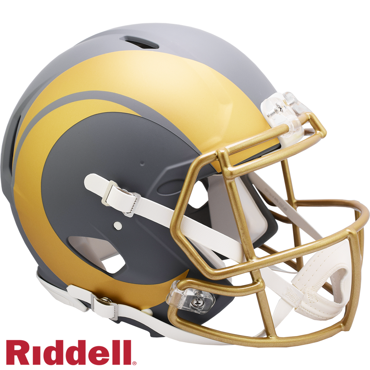 Los Angeles Rams Helmet Riddell Authentic Full Size Speed Style Slate Alternate