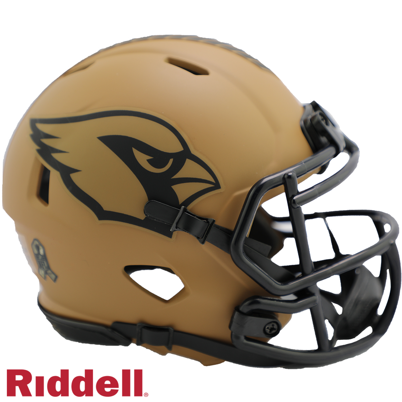 Arizona Cardinals Helmet Riddell Replica Mini Speed Style Salute To Service 2023