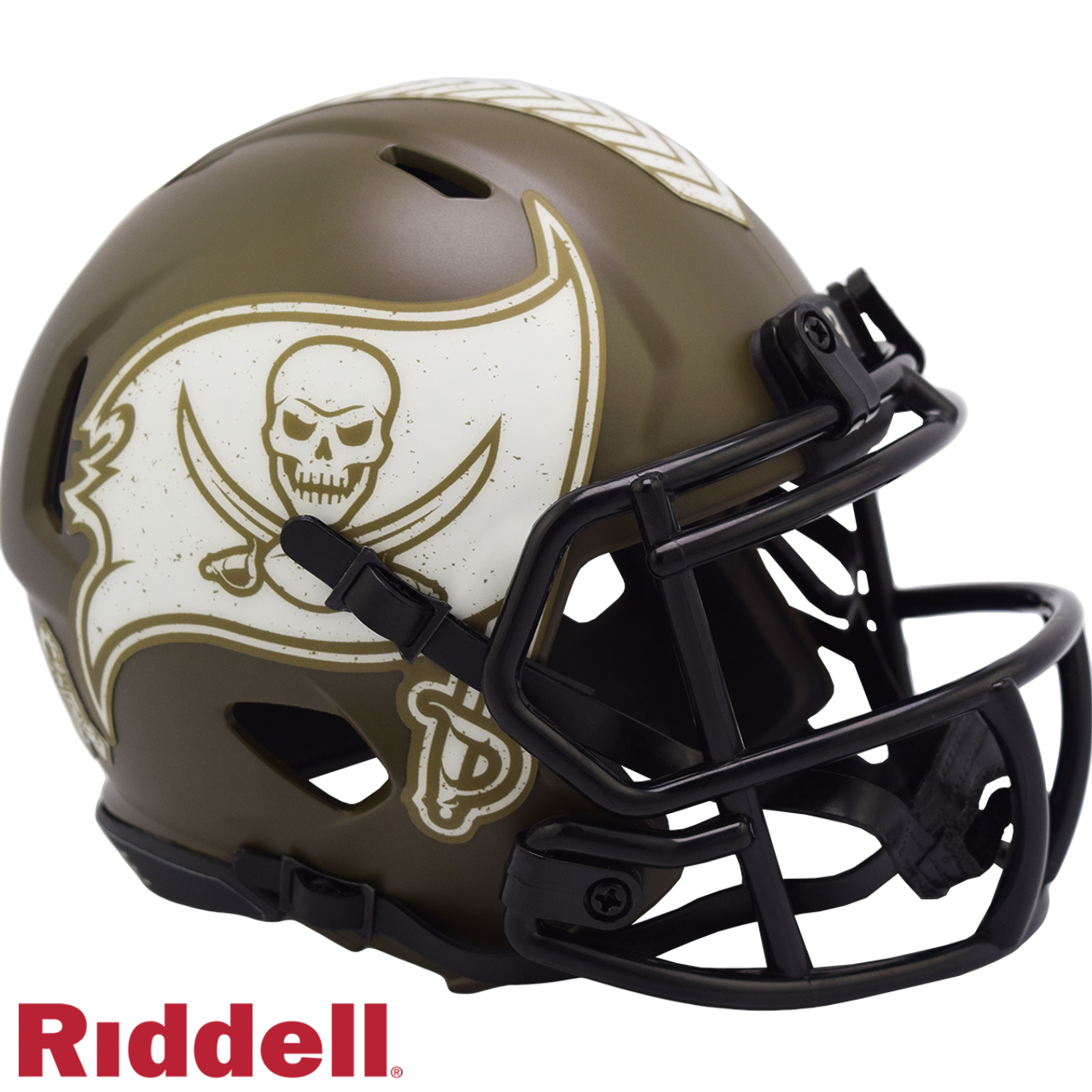 Tampa Bay Buccaneers Helmet Riddell Replica Mini Speed Style Salute To Service