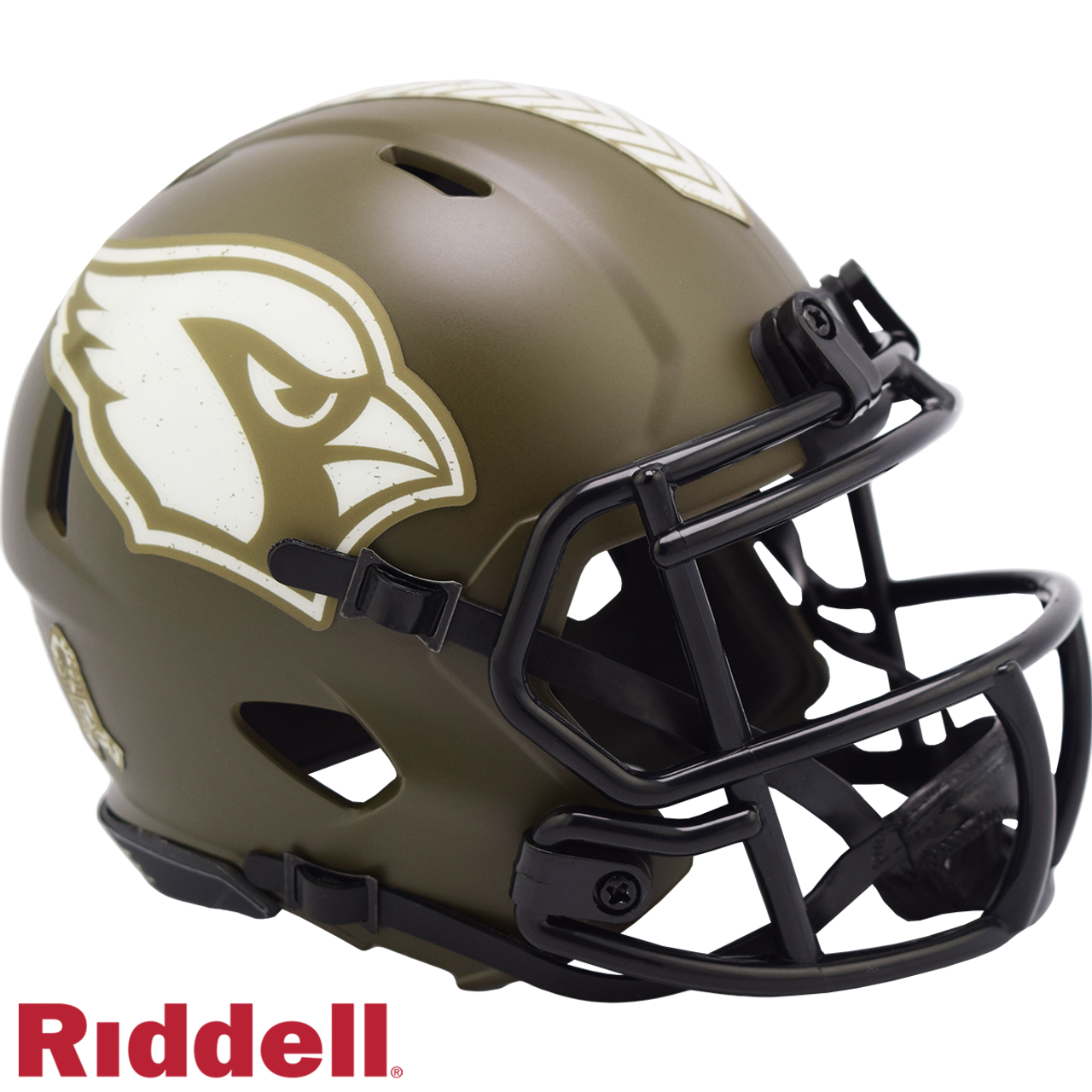 Arizona Cardinals Helmet Riddell Replica Mini Speed Style Salute To Service