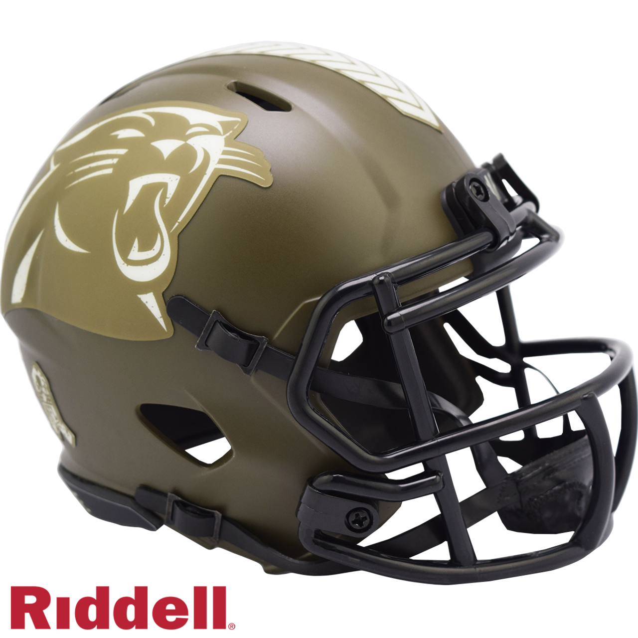 Carolina Panthers Helmet Riddell Replica Mini Speed Style Salute To Service