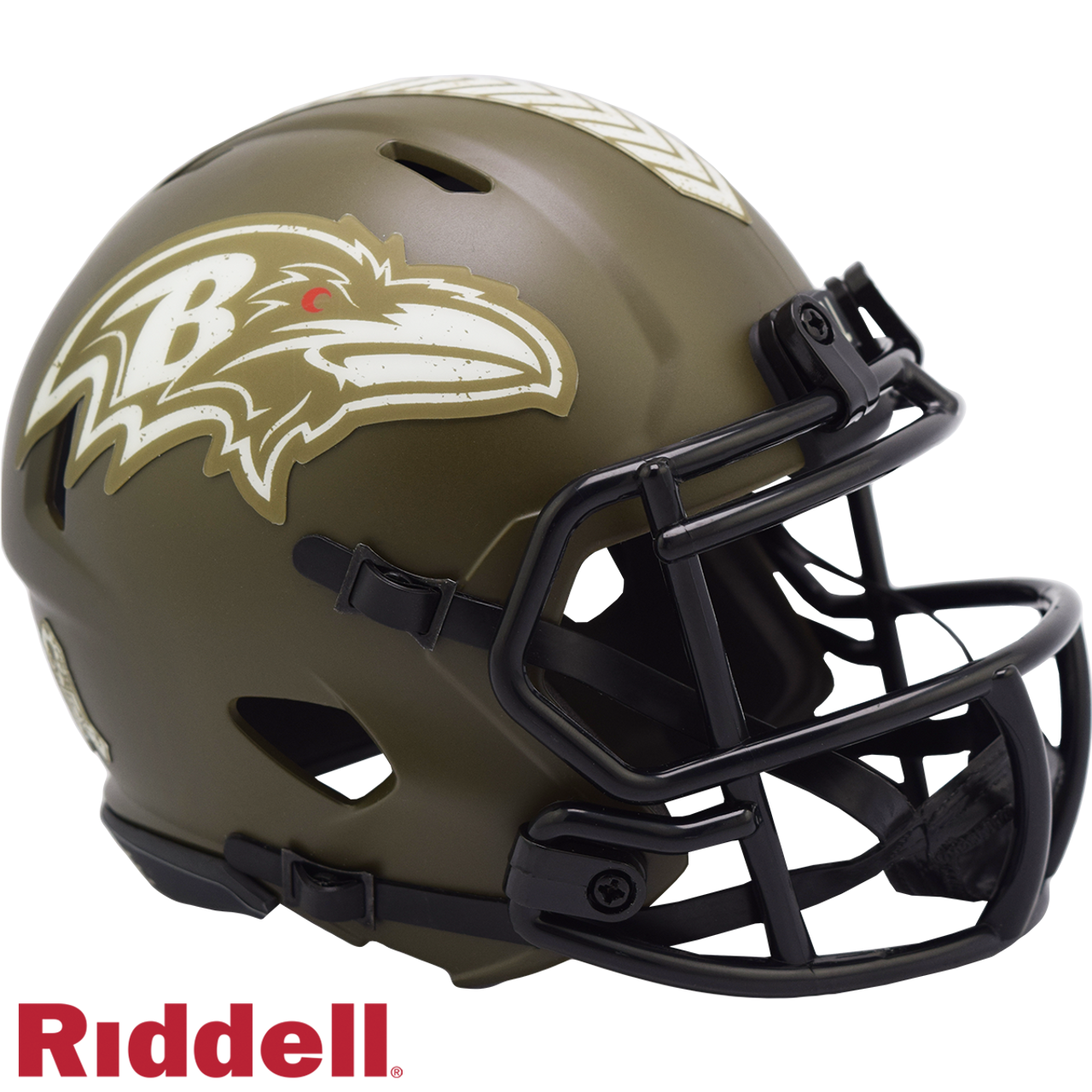 Baltimore Ravens Helmet Riddell Replica Mini Speed Style Salute To Service