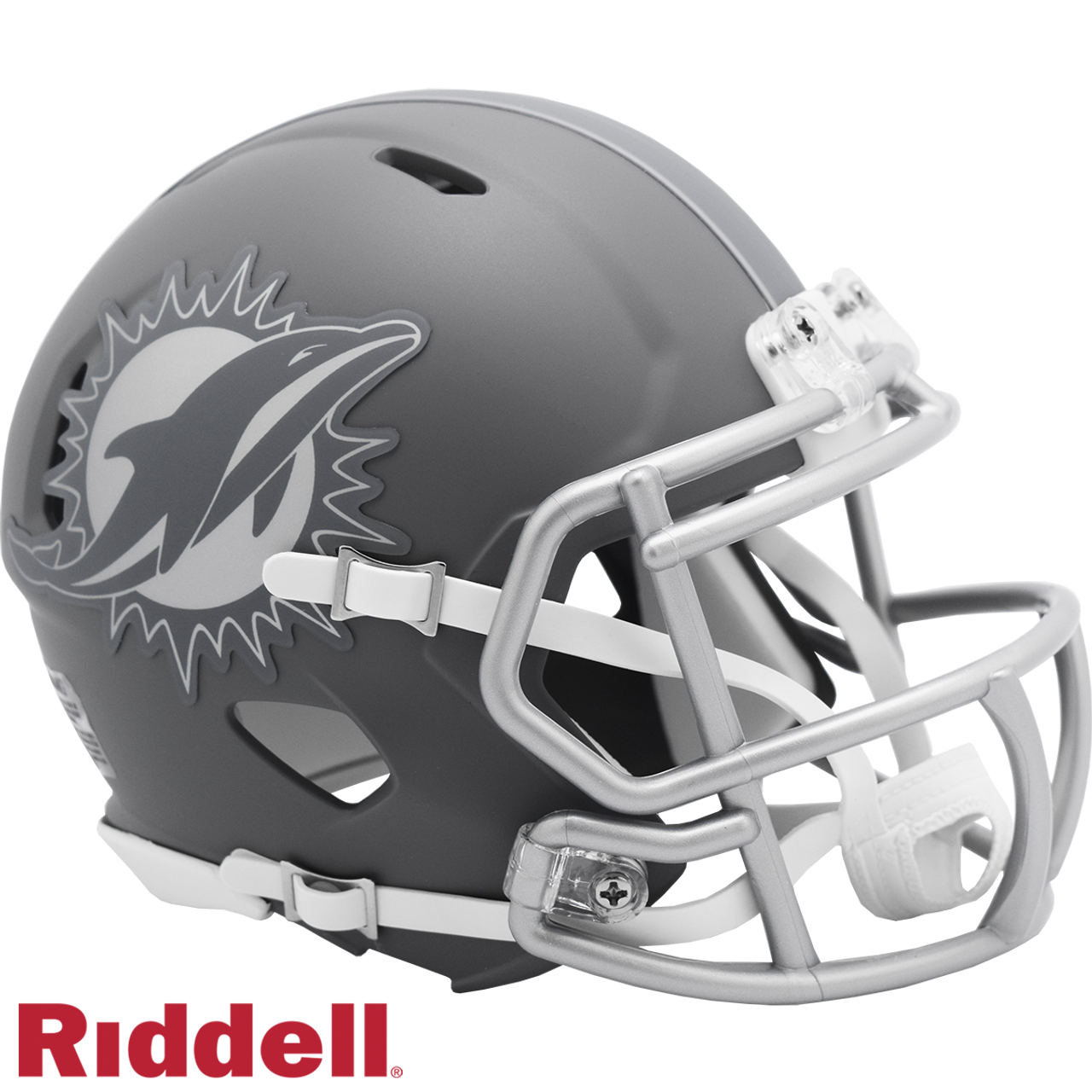 Miami Dolphins Helmet Riddell Replica Mini Speed Style Slate Alternate