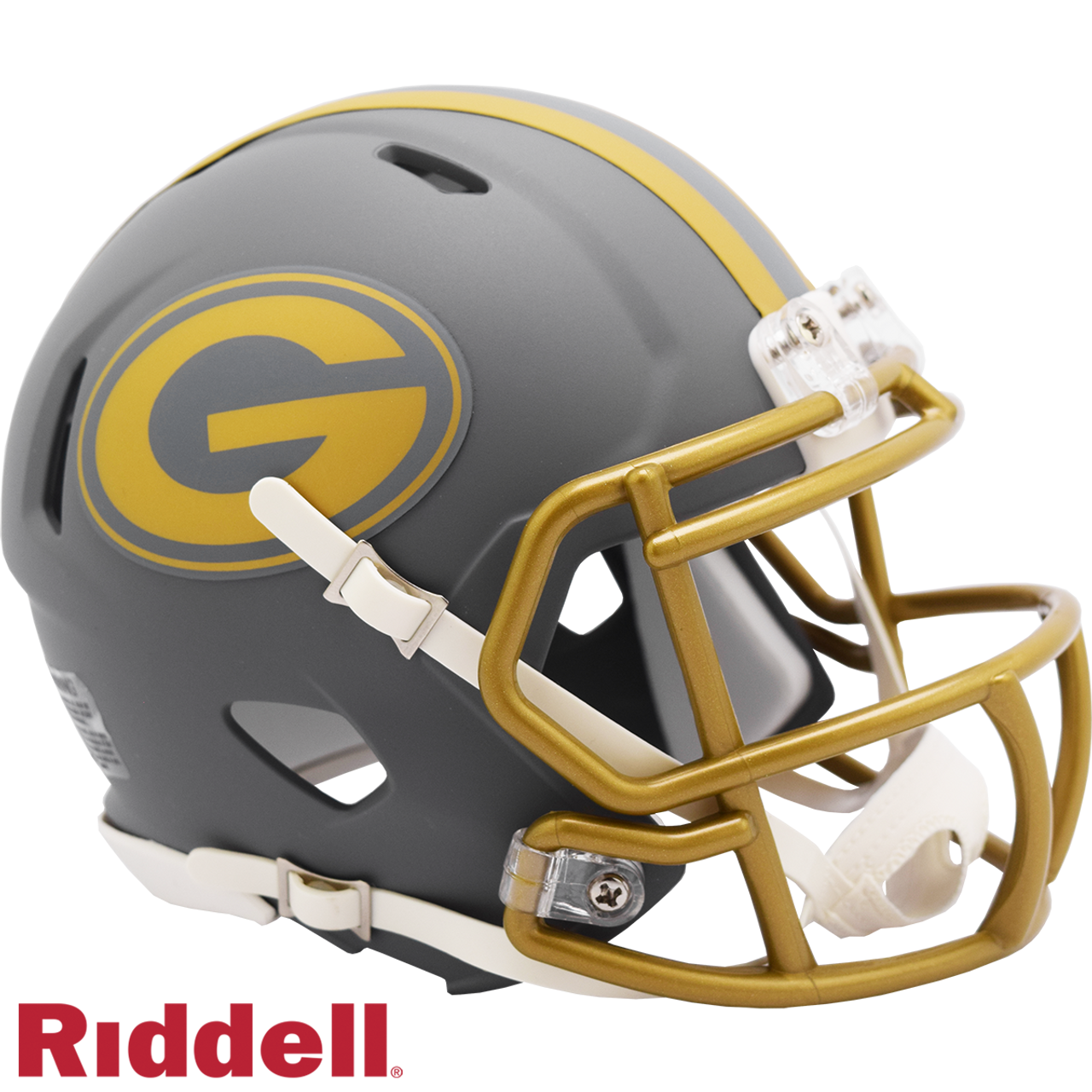 Green Bay Packers Helmet Riddell Replica Mini Speed Style Slate Alternate