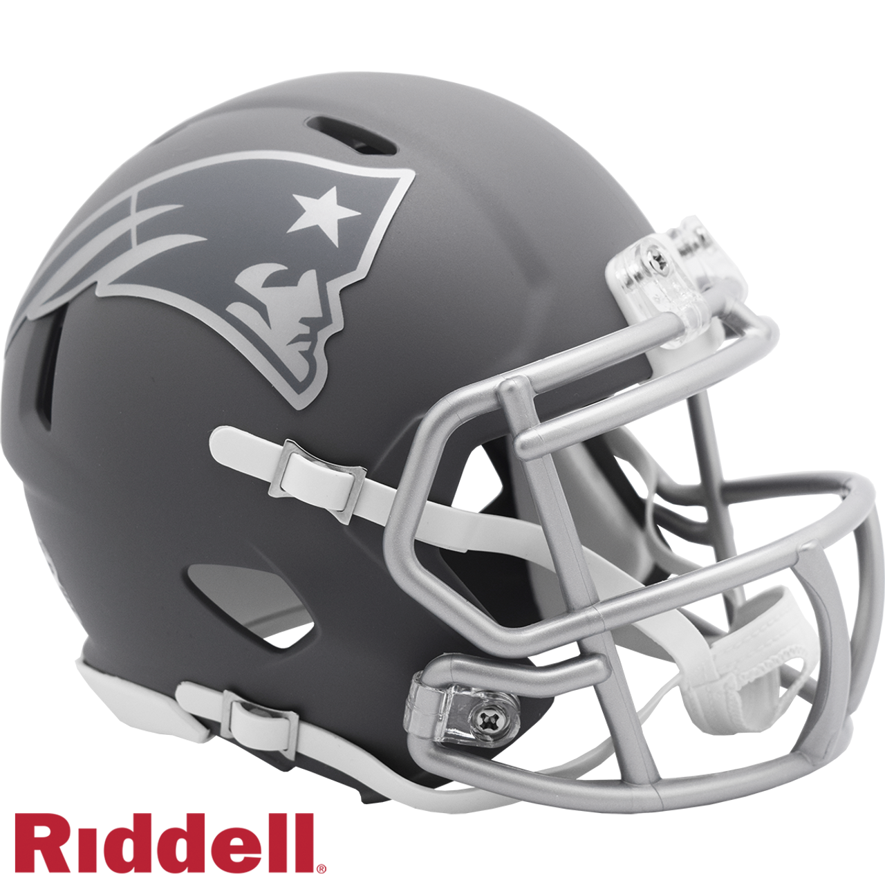 New England Patriots Helmet Riddell Replica Mini Speed Style Slate Alternate