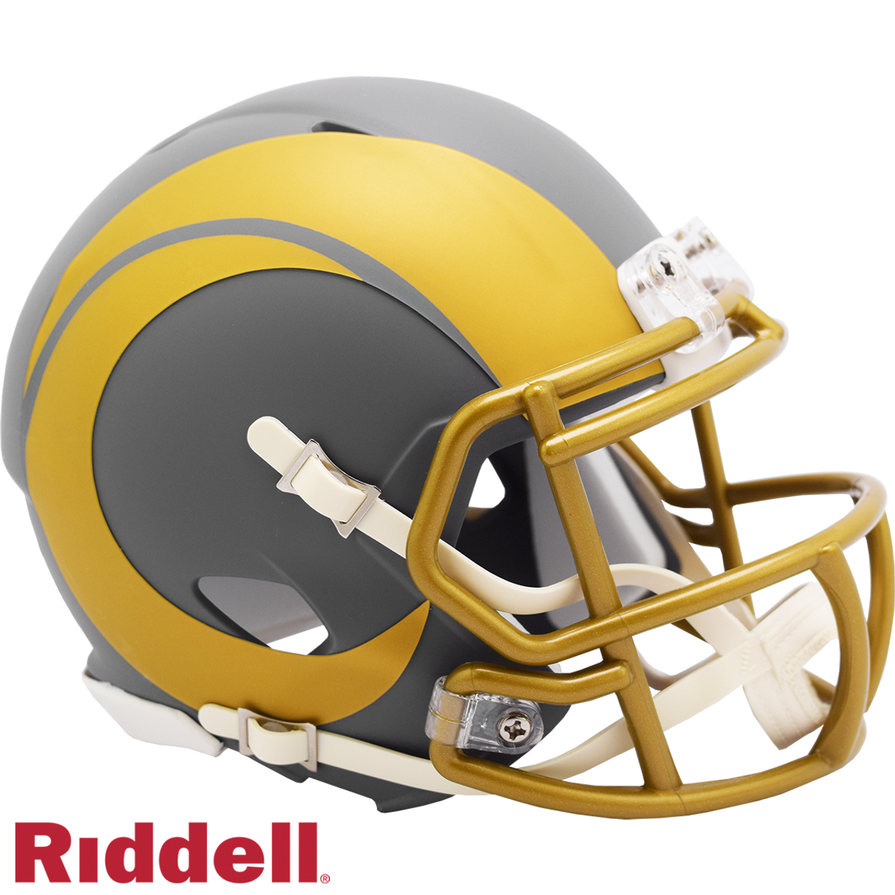 Los Angeles Rams Helmet Riddell Replica Mini Speed Style Slate Alternate